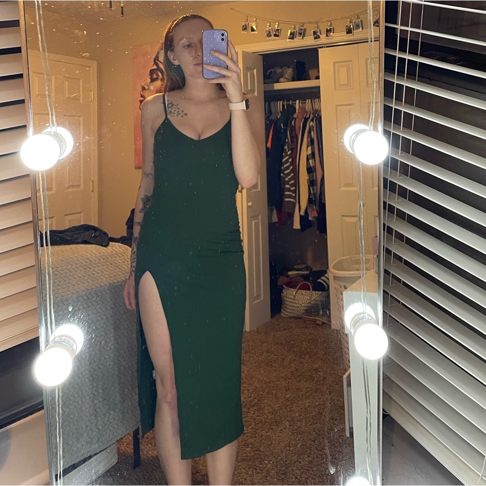 Forest Green Bodycon Dress (Small/4)